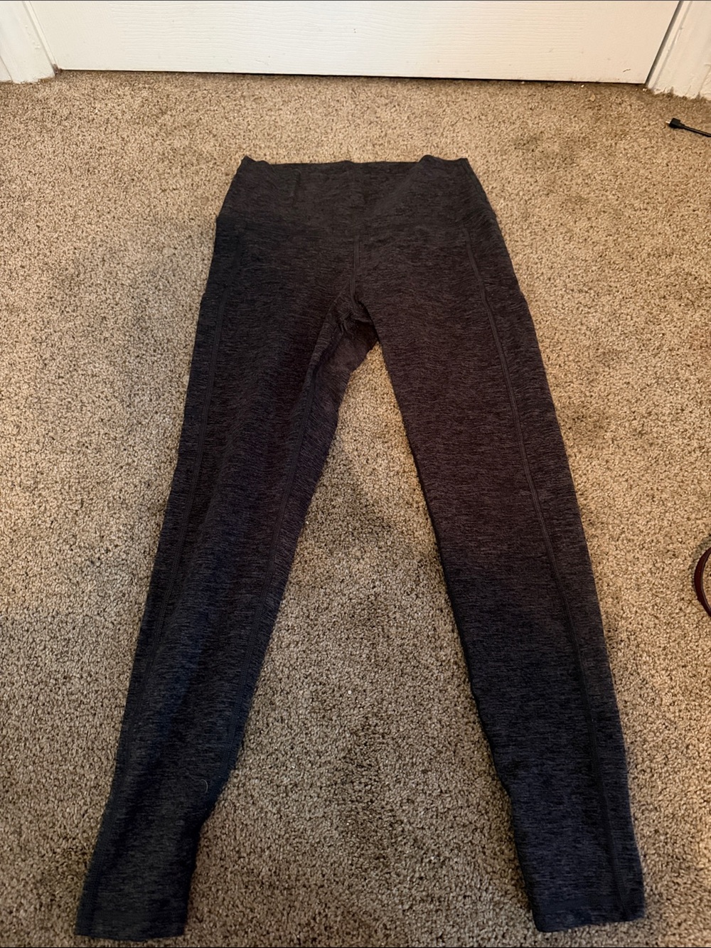 aerie Heather Charcoal Leggings - Dark Gray